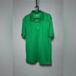 IZOD Golf Men’s Polo Shirt Size Medium Green Short Sleeve Performance Dry Fit